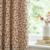 Cervino Jacquard Room Darkening Pencil Pleat Curtains Rednut