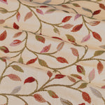 Cervino Jacquard Room Darkening Pencil Pleat Curtains Rednut