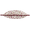 Floral Pink Cushions - Cervino Fringed Jacquard Cushion Cover Damson Voyage Maison