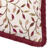 Floral Pink Cushions - Cervino Fringed Jacquard Cushion Cover Damson Voyage Maison