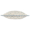 Floral Blue Cushions - Cervino Fringed Jacquard Cushion Cover Duck Egg Voyage Maison