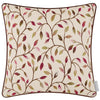 Floral Pink Cushions - Cervino Woven Jaquard Feather Filled Cushions Damson Voyage Maison