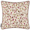 Floral Pink Cushions - Cervino Woven Jaquard Feather Filled Cushions Damson Voyage Maison