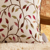 Floral Pink Cushions - Cervino Woven Jaquard Feather Filled Cushions Damson Voyage Maison