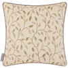 Floral Green Cushions - Cervino Woven Jaquard Feather Filled Cushions Lichen Voyage Maison