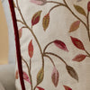 Floral Red Cushions - Cervino Woven Jaquard Feather Filled Cushions Rednut Voyage Maison