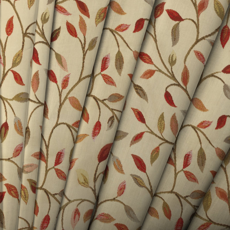 Floral Multi Fabric - Cervino Woven Jacquard Fabric Nut Voyage Maison