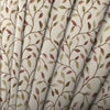 Floral Multi Fabric - Cervino Woven Jacquard Fabric Cream Aubergine Voyage Maison