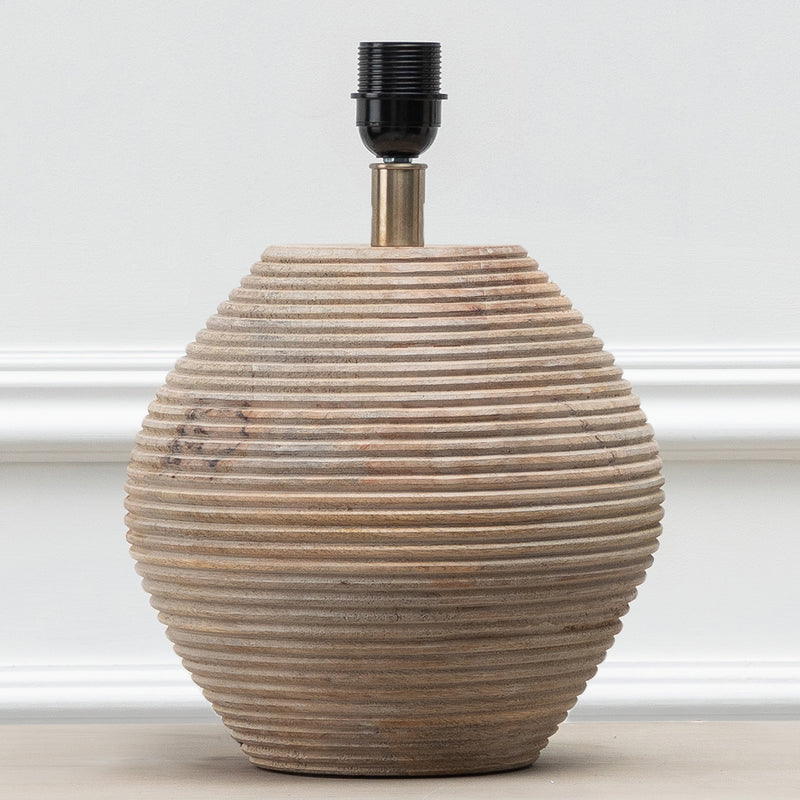 Plain Brown Lighting - Cerys  Lamp Base White Voyage Maison