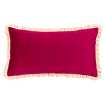 Plain Red Cushions - Cest La Vie Embroidered Cushion Cover Berry furn.