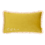 Plain Green Cushions - Cest La Vie Embroidered Cushion Cover Green furn.