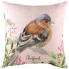 Evans Lichfield Chaffinch Printed Cushion Cover in Blush