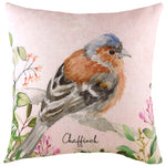 Evans Lichfield Chaffinch Printed Cushion Cover in Blush