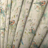 Animal Cream Fabric - Chaffinch Printed Cotton Fabric Linen Voyage Maison