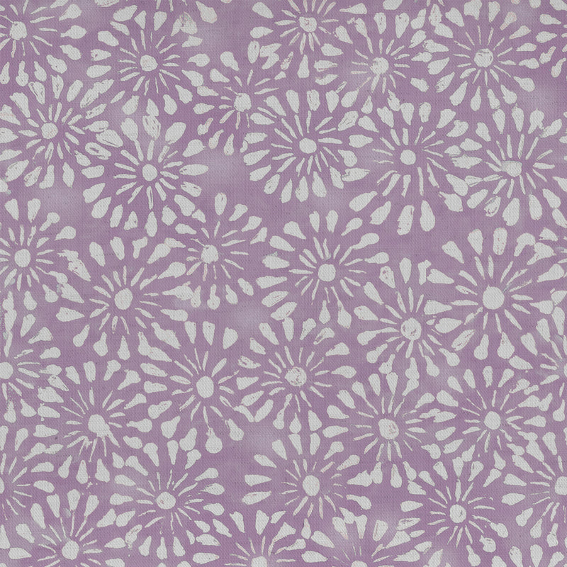 Abstract Purple Fabric - Chambery Printed Cotton Fabric Mauve Voyage Maison