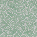 Abstract Green Fabric - Chambery Printed Cotton Fabric Mint Voyage Maison