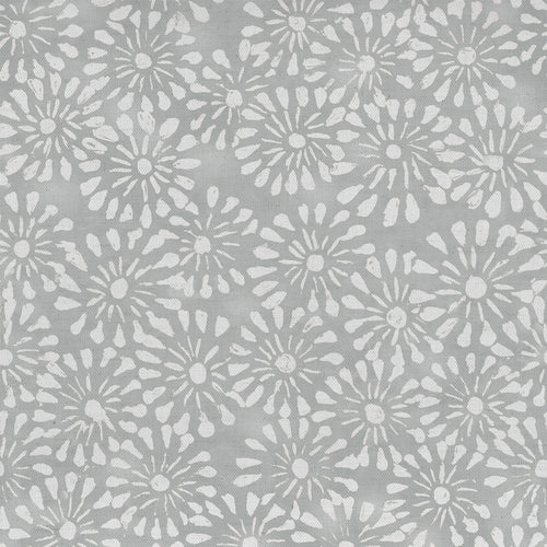 Voyage Maison Chambery Printed Cotton Fabric in Silver