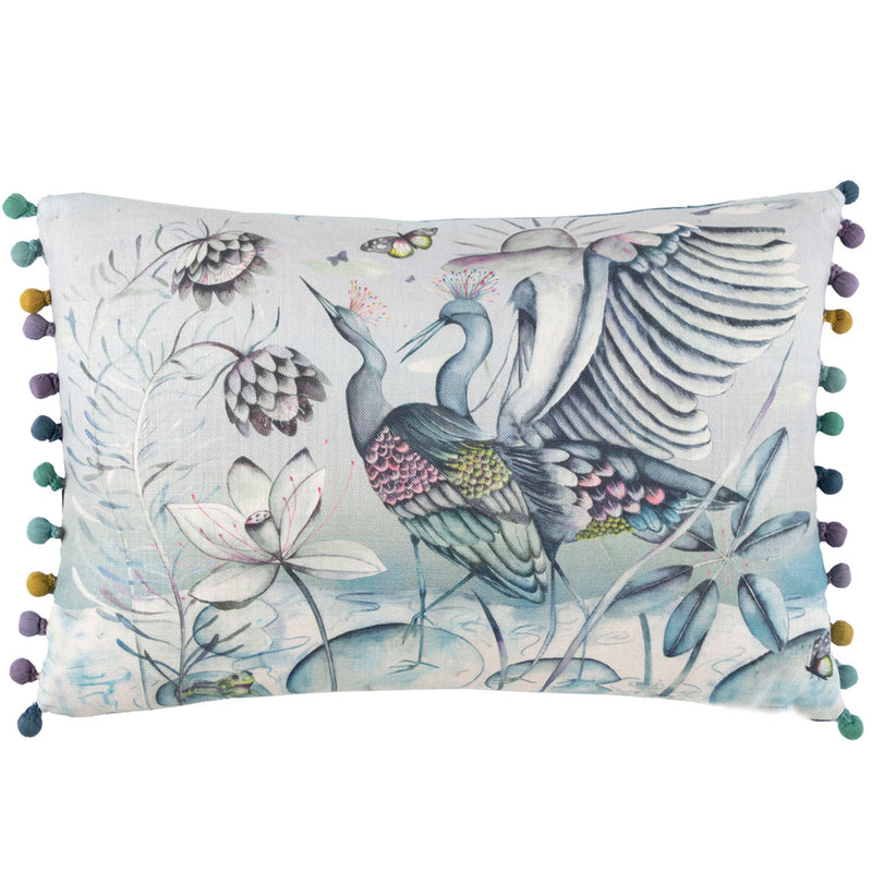 Animal Green Cushions - Chamrosh Printed Cushion Cover Willow Voyage Maison