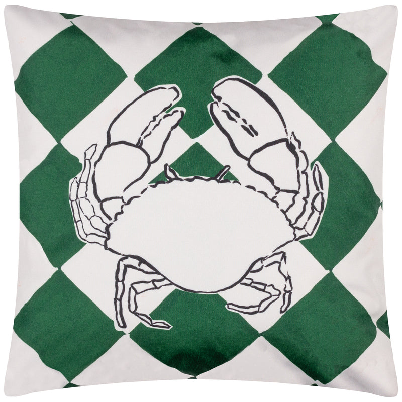 Check Green Cushions - Checkerboard Outdoor Cushion Cover Green Furn
