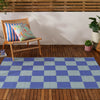 Check Blue Rugs - Checkerboard 120x180cm Outdoor 100% Recycled Rug Blue furn.