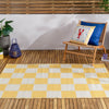 Check Yellow Rugs - Checkerboard 120x180cm Outdoor 100% Recycled Rug Yellow furn.