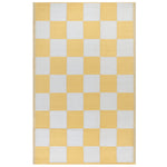 Check Yellow Rugs - Checkerboard Recycled Outdoor Outdoor Rug Yellow furn.