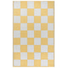 Check Yellow Rugs - Checkerboard Recycled Outdoor Outdoor Rug Yellow furn.