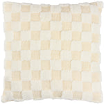 Check It Boucle Fleece Cushion Dreamy Cream