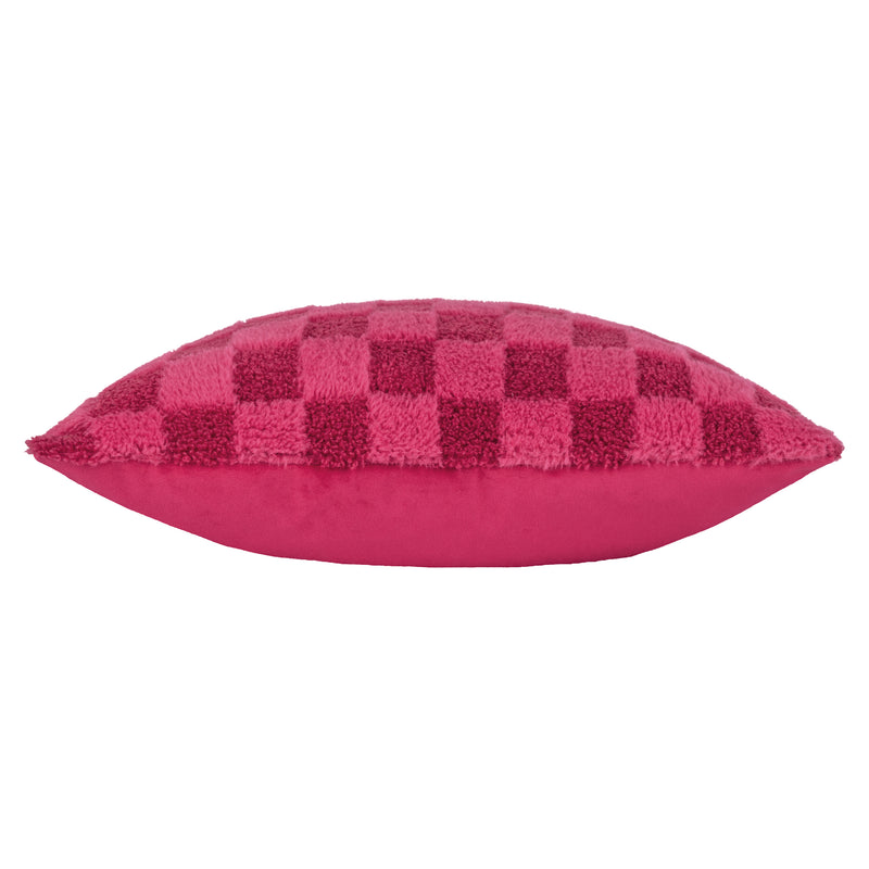 Check It Boucle Fleece Cushion Pinky Crush