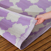 Check Purple Rugs - Check Outdoor 100% Recycled Rug Lilac furn.