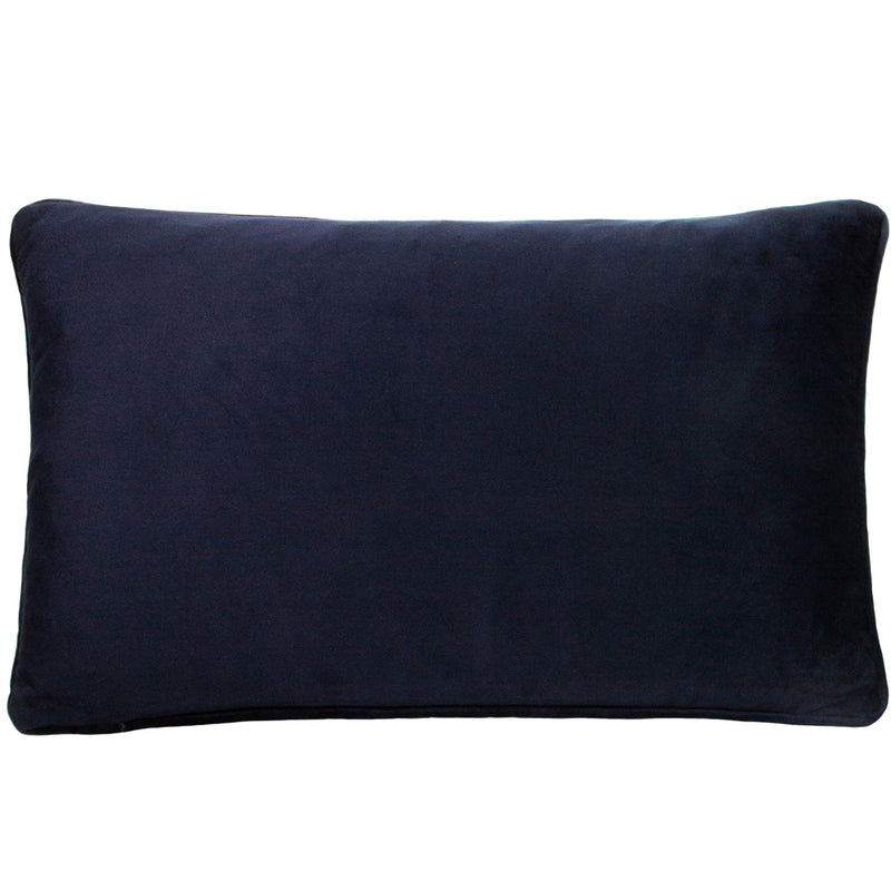 Paoletti Cheetah Forest Velvet Cushion Cover in Navy