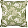 Evans Lichfield Chatsworth Heirloom Piped Cushion Cover in Olive