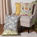 Evans Lichfield Chatsworth Heirloom Piped Cushion Cover in Petrol