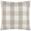 Check Beige Cushions - Chesil Check 100% Cotton Outdoor Cushion Cover Natural Yard