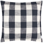 Check Blue Cushions - Chesil Check 100% Cotton Outdoor Cushion Cover Navy Yard