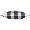 Check Blue Cushions - Chesil Check 100% Cotton Outdoor Cushion Cover Navy Yard