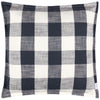 Check Blue Cushions - Chesil Check 100% Cotton Outdoor Cushion Cover Navy Yard