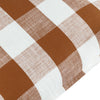 Check Brown Cushions - Chesil Check 100% Cotton Outdoor Cushion Cover Pecan Yard