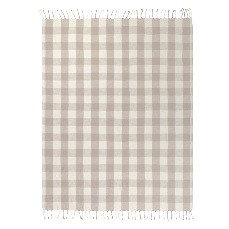  Throws - Chesil Check Throw Natural Yard