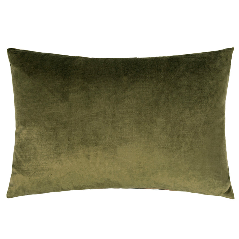 Voyage Maison Chiaso Velvet Cushion Cover in Olive