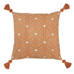 furn. Chia Tufted Cotton Cushion Cover in Coral