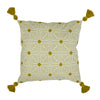 furn. Chia Tufted Cotton Cushion Cover in Ochre