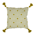 furn. Chia Tufted Cotton Cushion Cover in Ochre