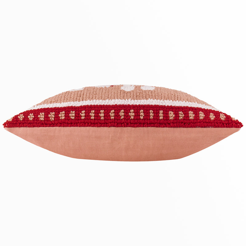  Pink Cushions - Candy Ho Ho Ho Tufted Cushion Cover Pink/Red Furn