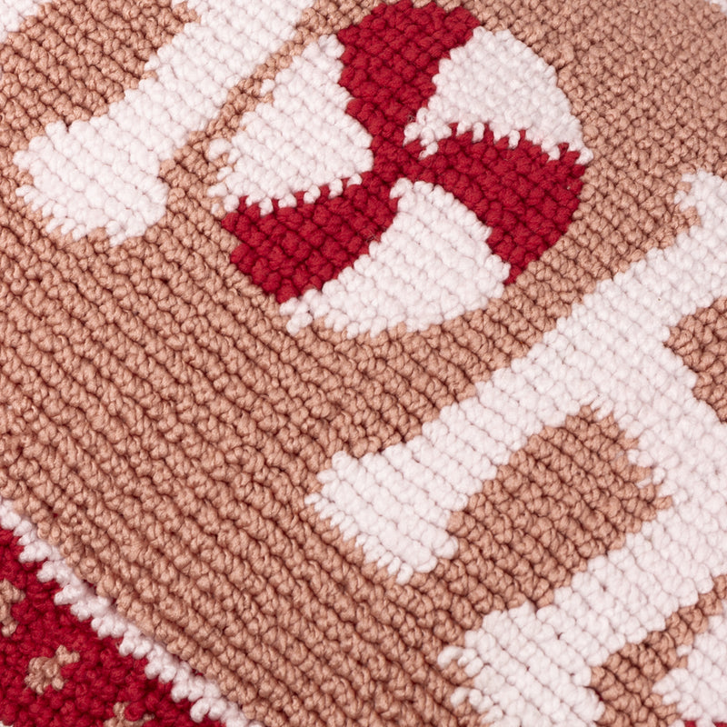  Pink Cushions - Candy Ho Ho Ho Tufted Cushion Cover Pink/Red Furn