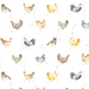 Voyage Maison Chook Chook Printed Linen Fabric in Natural