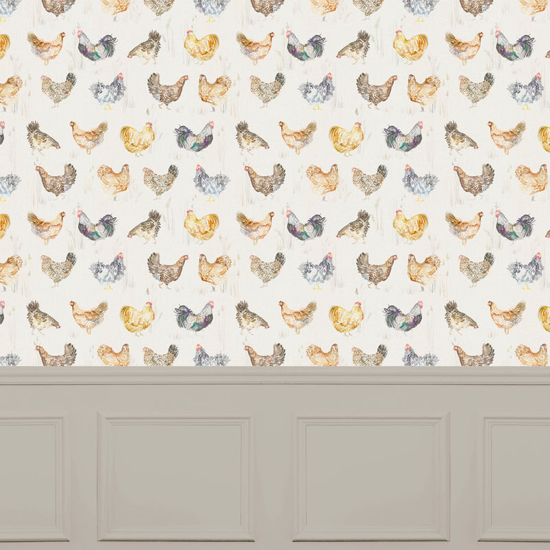 Voyage Maison Chook 1.4m Wide Width Wallpaper in Linen