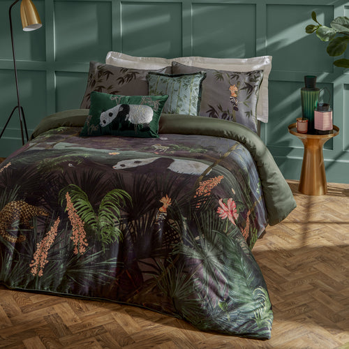 Animal Multi Bedding - Chuan Exotic Jungle Duvet Cover Set Nightfall Paoletti