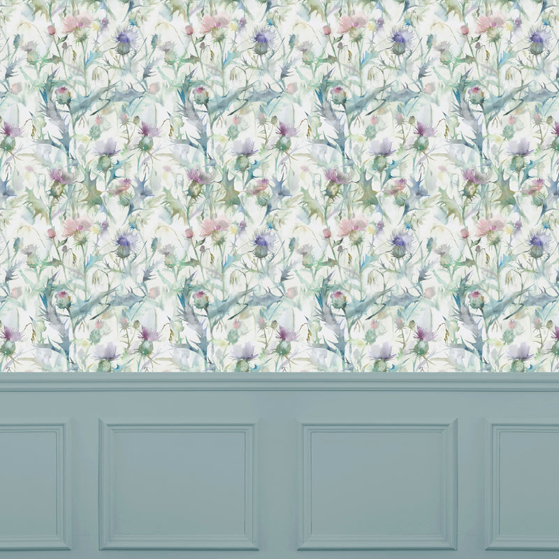 Voyage Maison Cirsiun 1.4m Wide Width Wallpaper in Damson