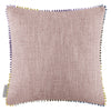 Floral Green Cushions - Cirsium Printed Feather Filled Cushions Damson/Cream Voyage Maison